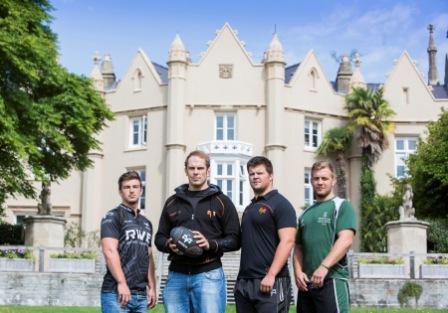 Ospreys players with ball